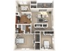Keystone Crossing Apartment Three Bedroom